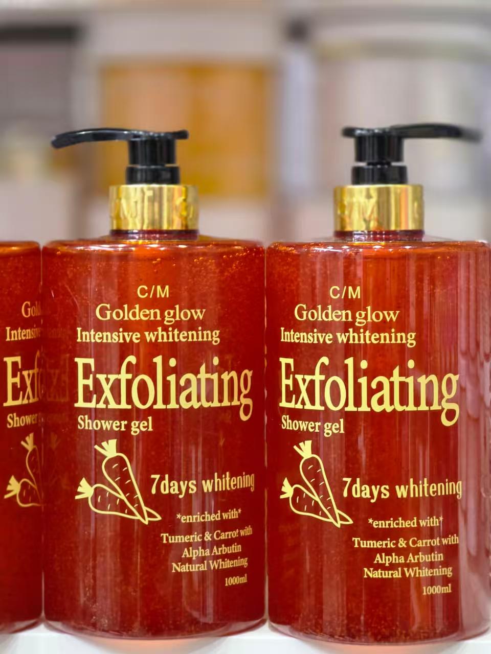 Exfoliating shower gel